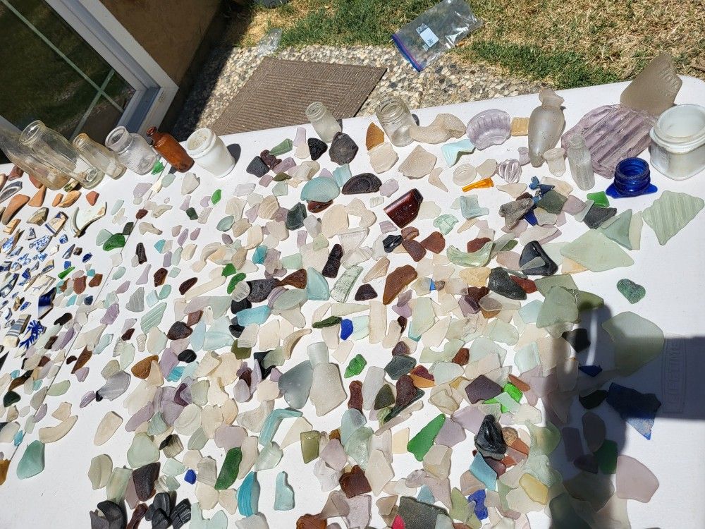 Massive Sea Glass and Sea Pottery Collection