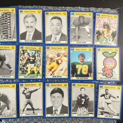 Collegiate Notre Dam Playing Cards, Includes Joe Montana Lot