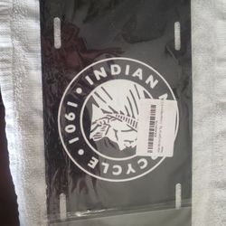 Motorcycle Indian Plate$10