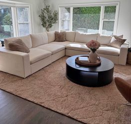 7th Ave High Performance Ivory Sectional