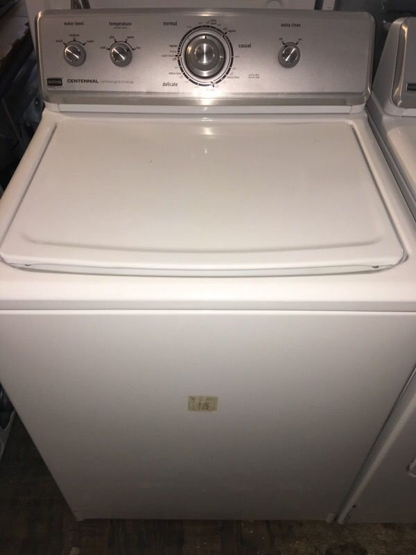 Used white Maytag CENTENNIAL washer/dryer set