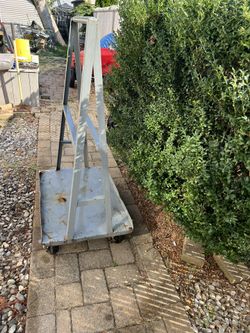 A Frame Sheetrock Dolly Plywood Cart