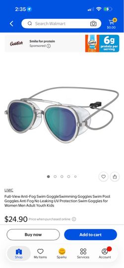 LIWC Anti-Fog Full-View Swim Goggles
