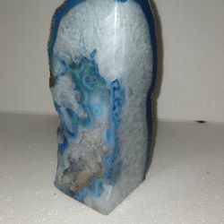 Blue Agate Large Crystal Rock 