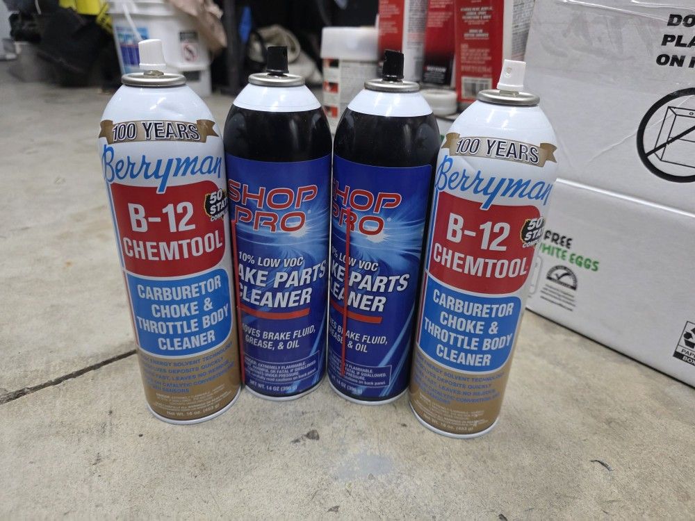 New 2 Brake Cleaner 2 Throttle Body Carburetor Cleaner