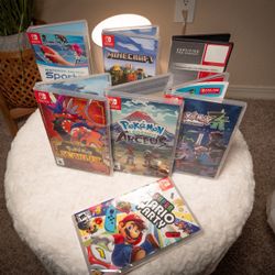 Nintendo Switch Game Bundle - 7 Games (Pokémon + Sealed Mario Party)