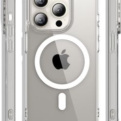 Slim & Tough Shockproof Magnetic Clear Phone CASE for iPhone 15 pro