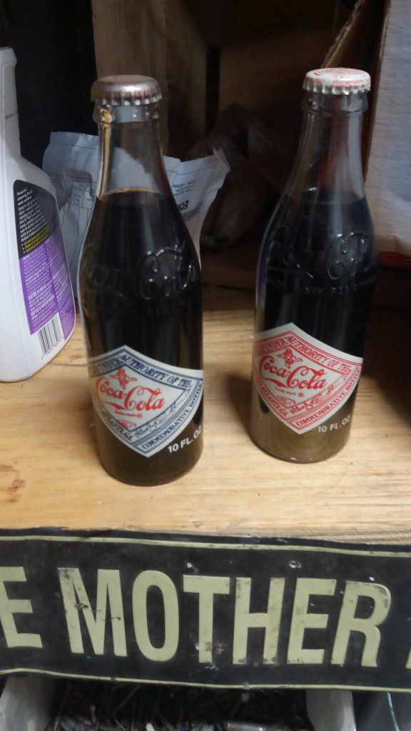 Vintage Coke Bottles Both Of Them For One Price