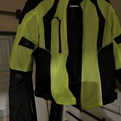 Neon Green Motorcycle Jacket 