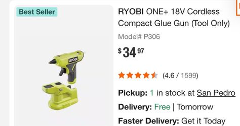 Ryobi Glue Gun (new)