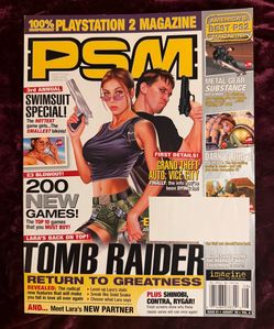 PlayStation Magazine PSM Aug 2002 #61 Tomb Raider GTA Vice City 3rd Swimsuit Edi