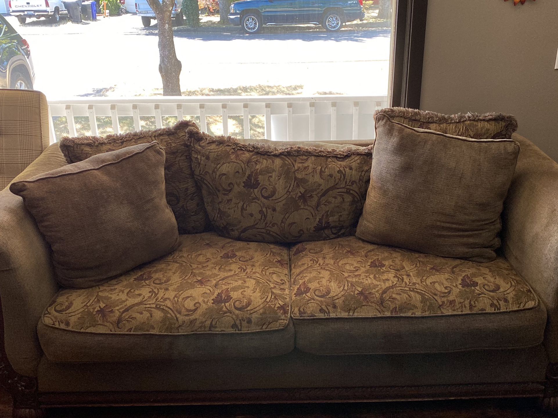 Sofa, Clubchair/ Ottoman, And Wingback Chairs