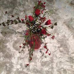 Floral Decor And Candle Holder 