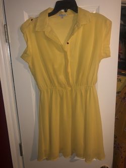 Charlotte Russe Yellow Dress Size M