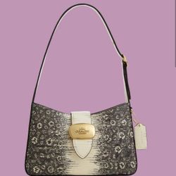 Coach Eliza Shoulder Bag (Snake Skin)