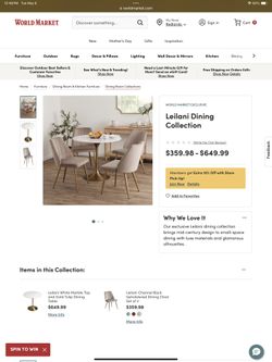 Leilani White Marble Top and Gold Tulip Dining Table With Chairs