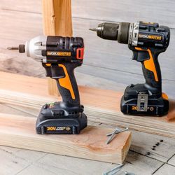 Brand NEW In Box WORX WX971L 20V Impact Driver & Hammer Drill Combo Kit