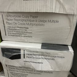 Amazon basic Multipurpose Copier Paper Case, 5000 Sheets: White