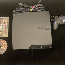 Sony Playstation 3 PS3 Slim CECH-3001A 150GB Console +1 Controller+ 2 Games(Post Nintendo Era)