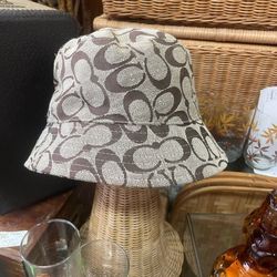 Vintage 1900s Coach Bucket Hat Made In Italy Size Medium 