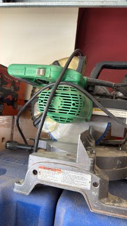 Hitachi miter saw.  10. Blade