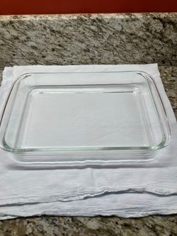 Vintage Pyrexx Clear Model 233N Casserole Dish, 13 1/2” X 8 3/4” X 2” 