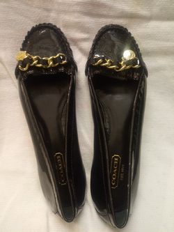 Coach Josephine Patent Leather Sparkly Flats Ladies sz. 6M