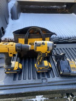Dewalt Hammer Drill And Dewalt Impact Driver