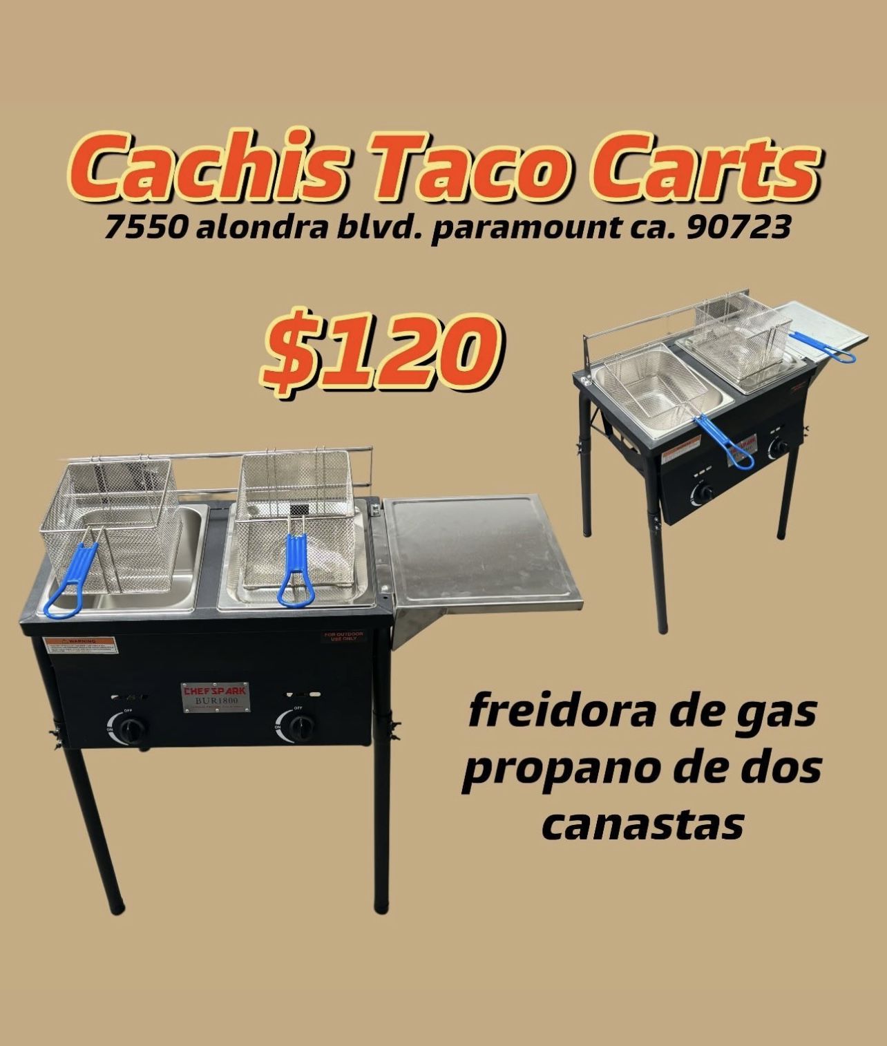 Nuevo Fridora De Gas Propano Con 2 Canastas I Mesa I Con Mangera