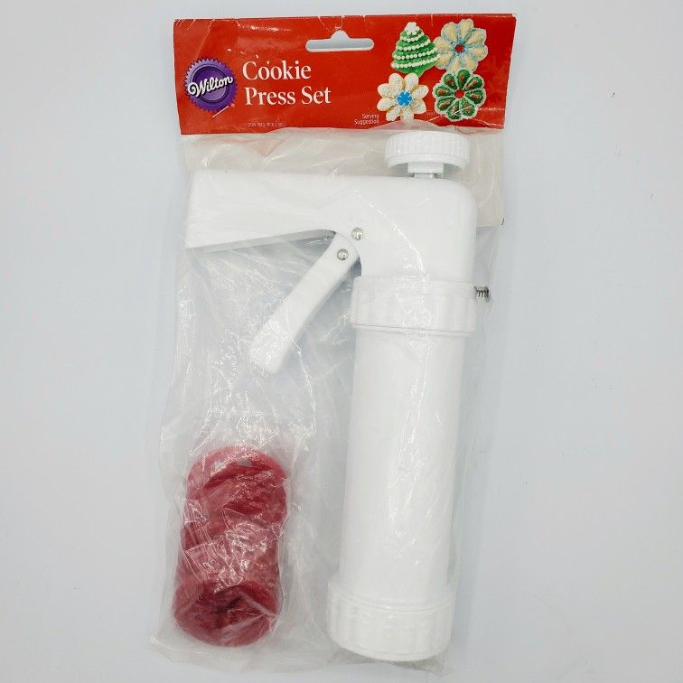 NIP Wilton Cookie Press Set with 12 Discs