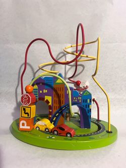 Wooden City Bead Maze Activity Toy