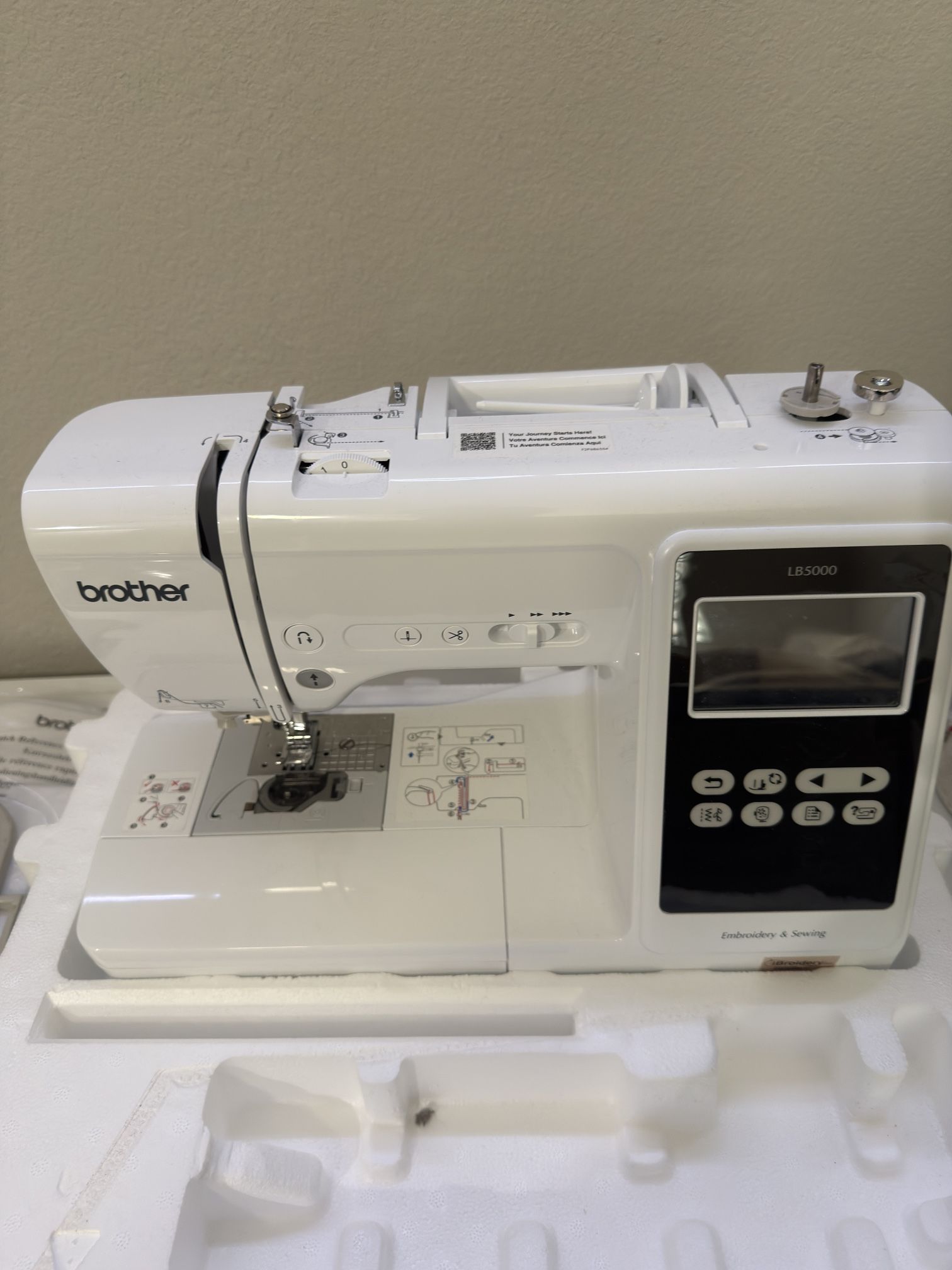 Brother lb5000 sewing machine embroidery