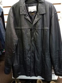 Men's leather coat