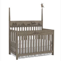 Beautiful Bunny Themed Convertible Crib To Bed