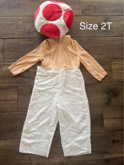 Mario Bros - TOAD Costume - Size 2T
