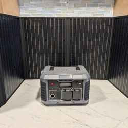Power  Storage Battery 1000W With Recharging Solar Panel