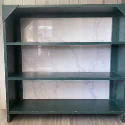 Wooden Green Shelf