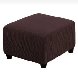 Stretch Ottoman /Stool Cover Brown, square 17"-22" wide/deep x 17"-18" height. New in package