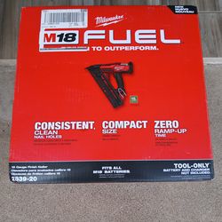 FINISH ANGLE NAILER 15GA MILWAUKEE TOOL ONLY