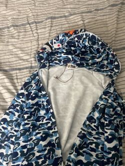 Blue bape hoodie “ REAL”