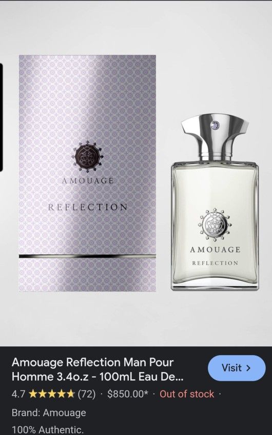 Amouage Reflection Man Pour Homme 3.4o.z - 100mL
