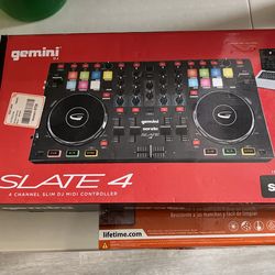 Slate for four channel slim DJMIDI controller
