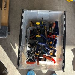 Assorted Wood Clamps And C Clamps