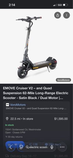 EMOVE Cruiser V2 Electric Scooter Dual Motor