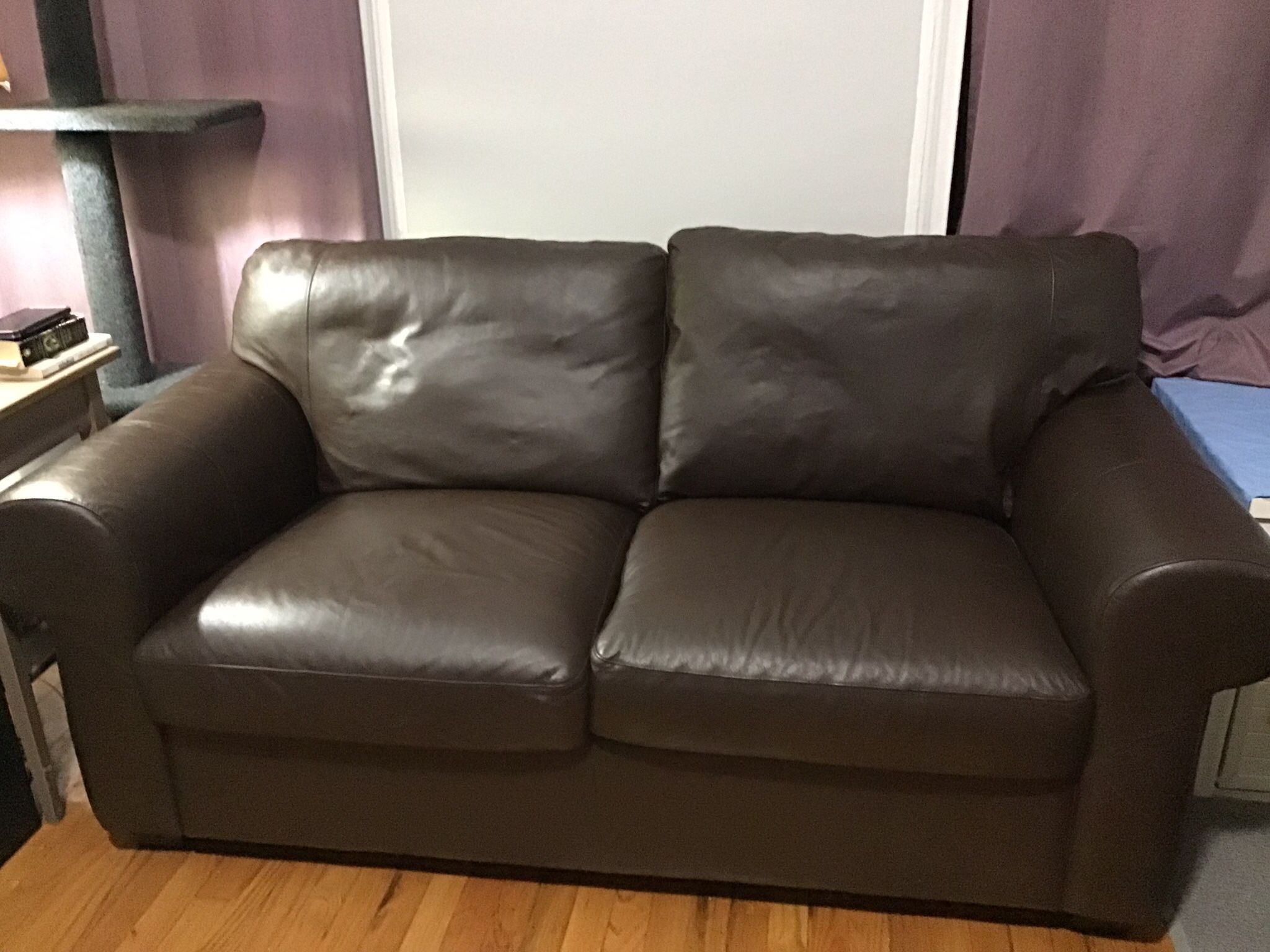 IKEA Ektorp Faux Leather Sofa and Armchair - Dark brown