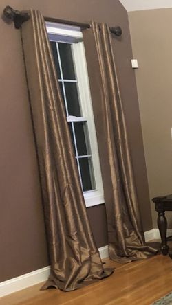 Gold, Blackout Window Curtains