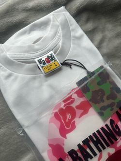 BAPE white cotton t-shirt
