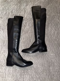 Michael Kors Bromley Women's Leather Over-The-Knee Boots - Black New Size 8W