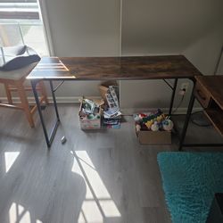 Desk, Table, Lamp, Rug, Trash Can, Dallas GA
