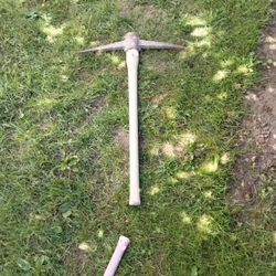 Pic Axe On A Hickory Handle $15